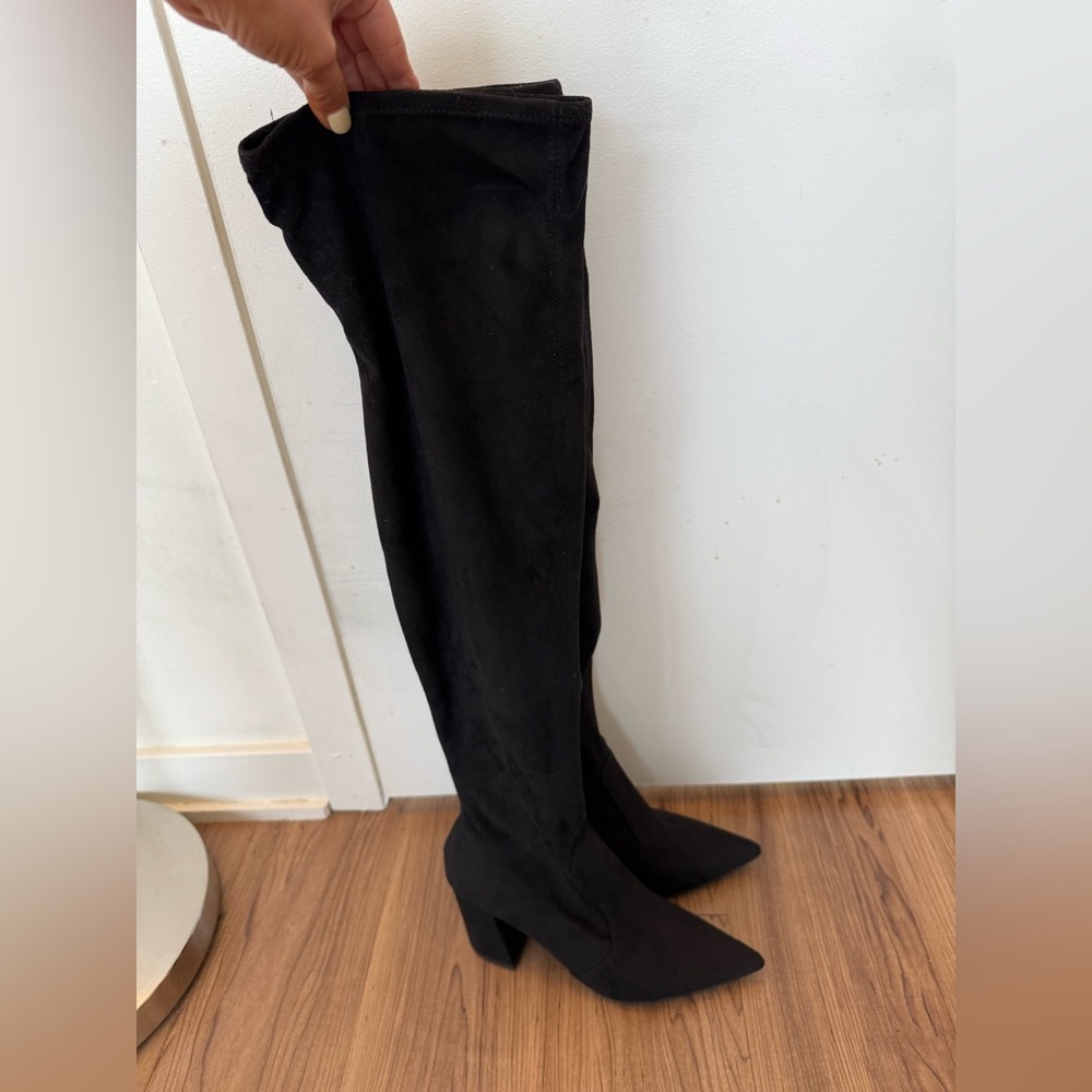 Steve Madden Black Suede Over-the-Knee Boots NWT/ NEVER WORN SZ 8